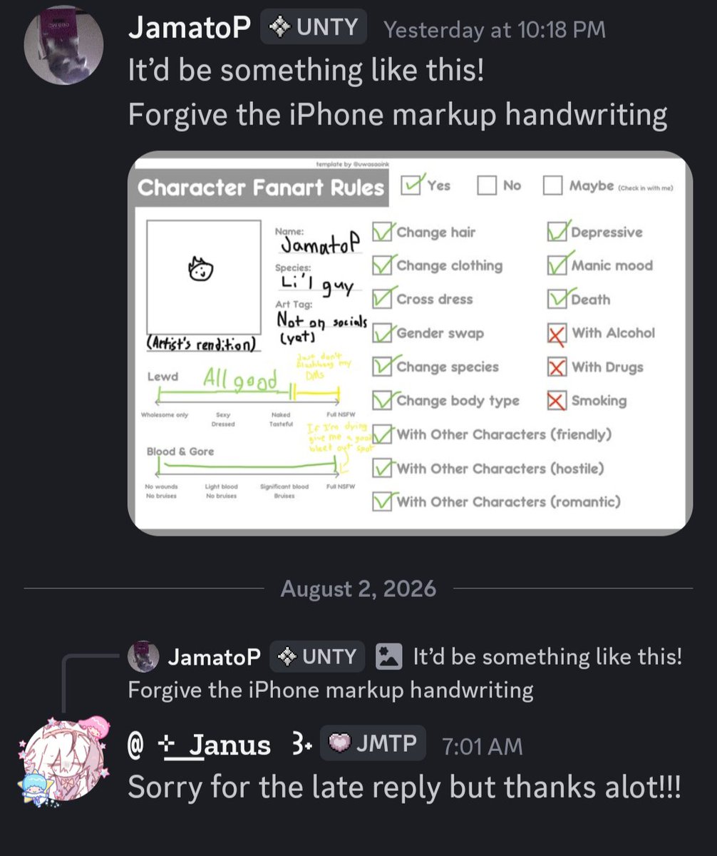 greatest_f00l's tweet photo. JamatoP fanart rules/detailed boundary sheet! Hes so silly oh my god 🥹🥹😭😭😭 #JamatoP #unstableuniverse https://t.co/kWHiXwf9wB