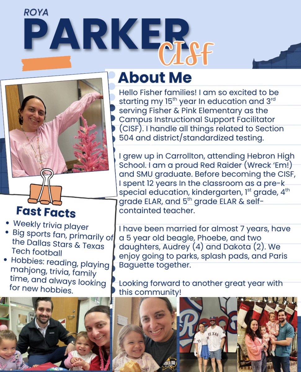 FisherElem's tweet photo. Let’s meet the Fisher staff round 8. https://t.co/LQ4aFC5aAx