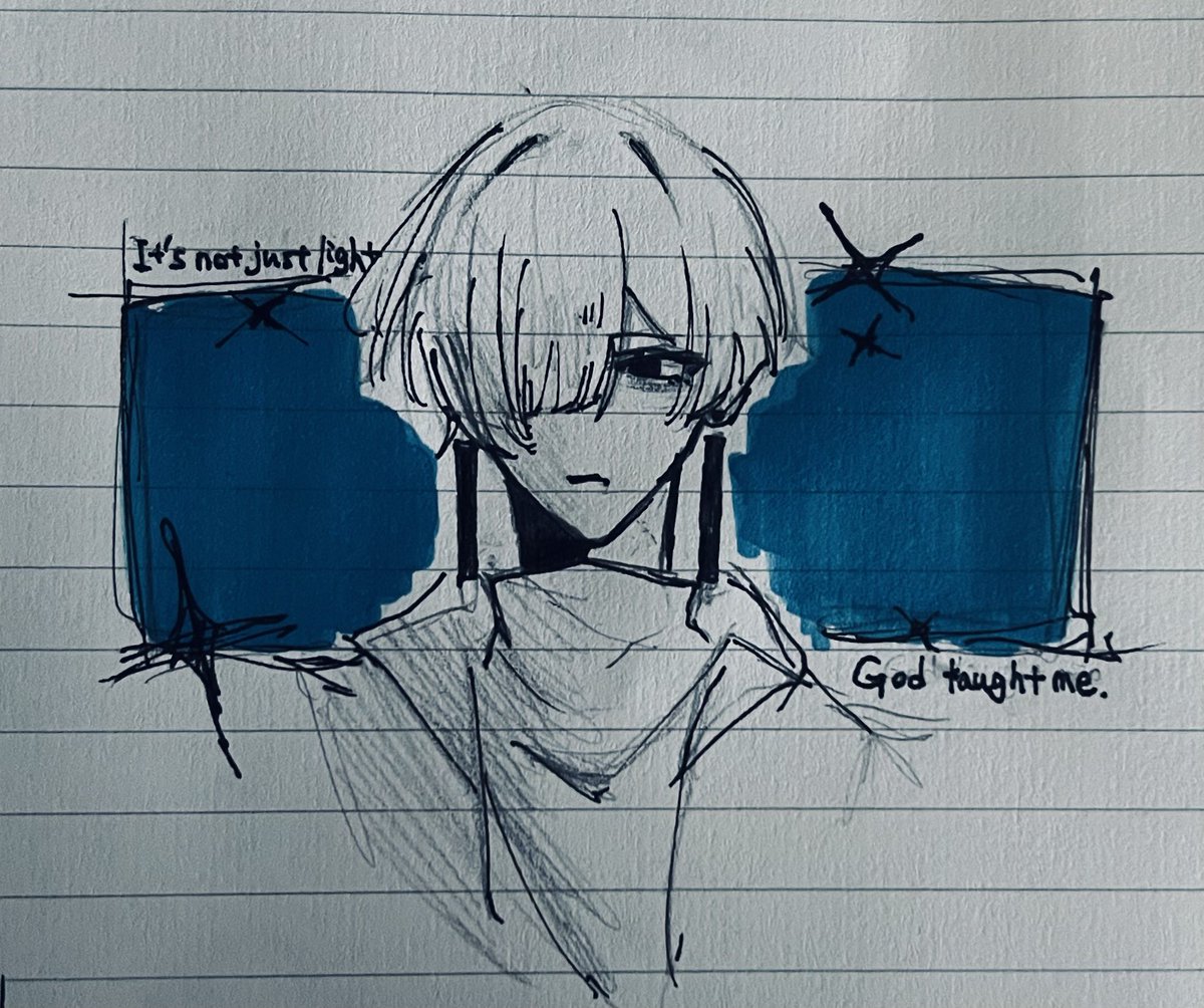 Ruu10402's tweet photo. 光だけが全てではない。神が教えてくれた。

#創作男子 #イラスト #絵描き #絵描きさんと繋がりたい #イラスト好きと繋がりたい #落描き #oc #創作 #illustration https://t.co/QzbMscuq89