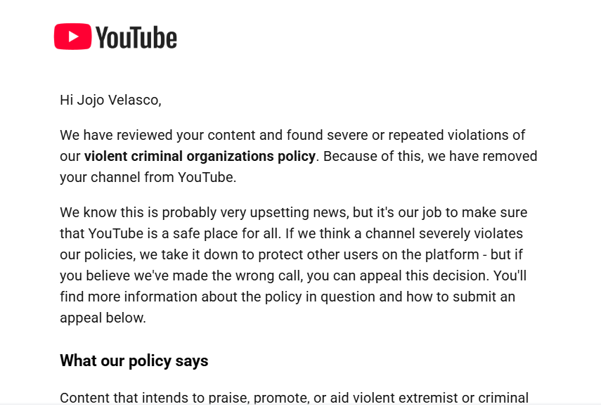 BWAnimatestuff's tweet photo. @TeamYouTube My channel was terminated, it 360 Days since my termination. I make comedic skits, and they are 100% Fictional, I would like to bring in an expert reviewer to escalate the ban.

Termination Date: Aug 6, 2025 https://t.co/Yl7IUzKMUd