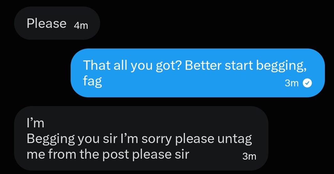 xMasterRayne's tweet photo. Another fake master begging me to expose him 🤣
Calling himself an Alpha, only to immediately drop on his knees for me 😈
Pathetic loser, pretending to be a straight dom 😝 https://t.co/JeSlFcDpWm