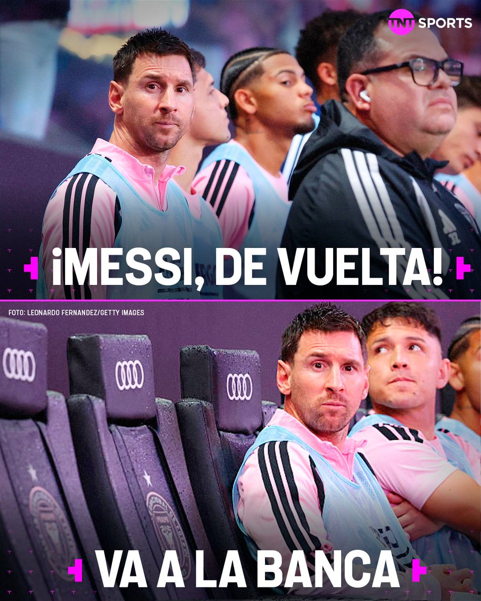 tntsportsmex's tweet photo. ¡Messi volvió a la MLS! 🐐

Salió a la banca en el Inter Miami 🆚 Columbus Crew. https://t.co/3mPvEoviI7