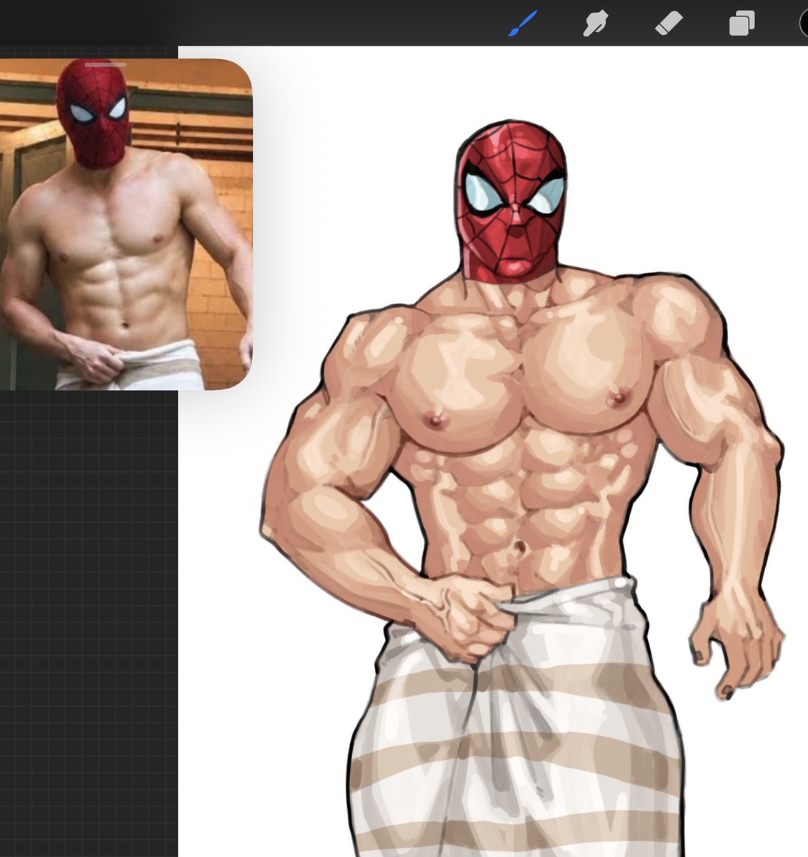 CuervoLioncourt's tweet photo. Wip 

#spiderman https://t.co/lBapqFXga3