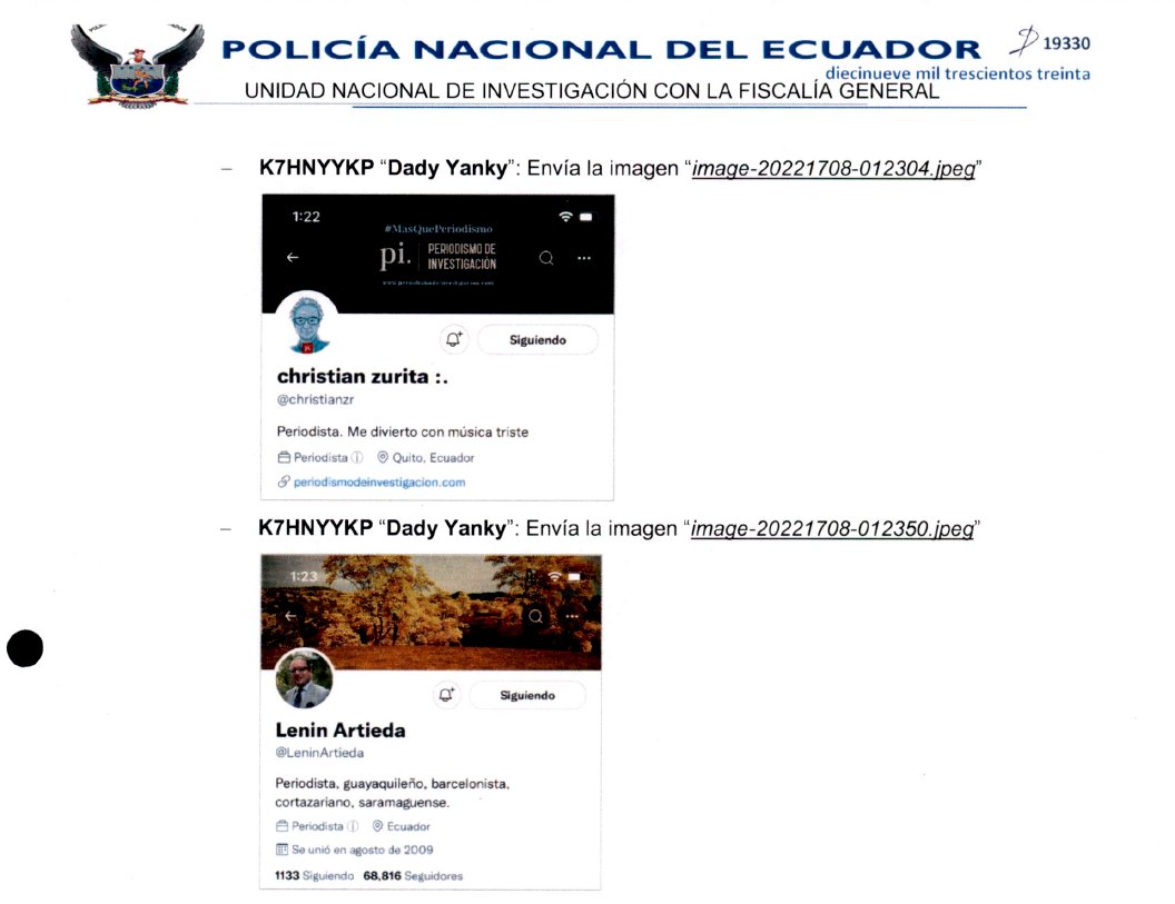 Polificcion's tweet photo. Expediente magnicidio FV. Operación para bajar "la parte mediática". Señalan a @Martinminguchi, @LeninArtieda, @christianzr... señalan también a este servidor. https://t.co/AHyQG4PfKJ