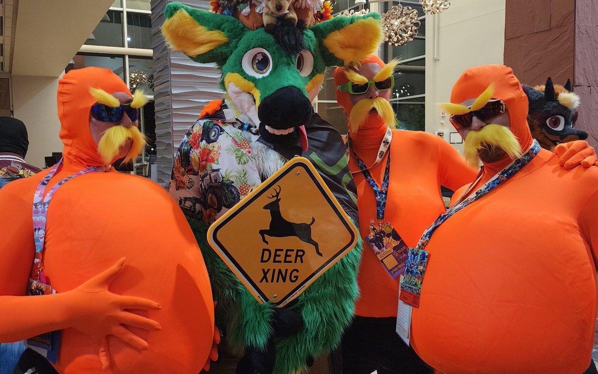 grymvardr's tweet photo. I may have forgotten #FursuitFriday, but the Loraxes of the Forrest said it was okay to post today.
#AWU
πΈ: @DemonFerret https://t.co/cnluUPA9V6
