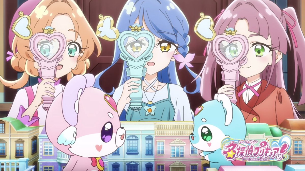 Hakkun_2008's tweet photo. 新しいアイキャッチのシュシュポチかわいい！あと全員でプリキットミラールーペ全員で覗き込んでるの少しシュールでウケる！
#precure #名探偵プリキュア #たんプリ https://t.co/n9dUFirXwb