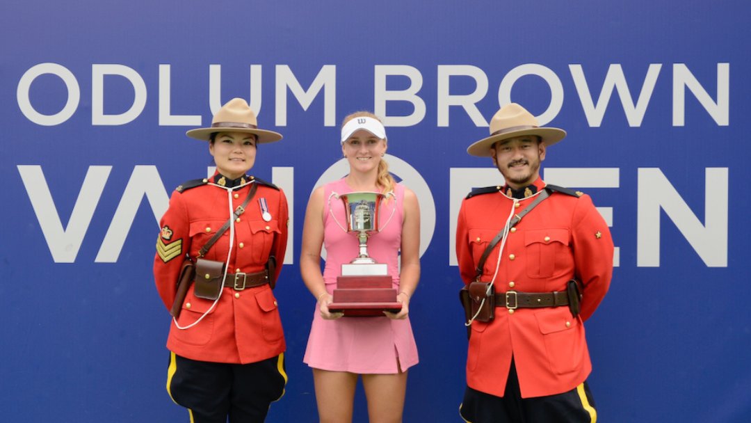 vanopentennis's tweet photo. WOMEN’S CHAMPION! 🇦🇺🏆

Third seed Taylah Preston tops eighth seed Maddison Inglis 7-6(5), 6-3 in an all-Aussie final to capture the 2026 Odlum Brown VanOpen women’s singles title! 🔥

📸 Photo: Bo Mon Kwan

Read more: https://t.co/8HRhI4V0oq

@Odlum_Brown #VanOpentennis #VanOpen https://t.co/arIAFkzzvp