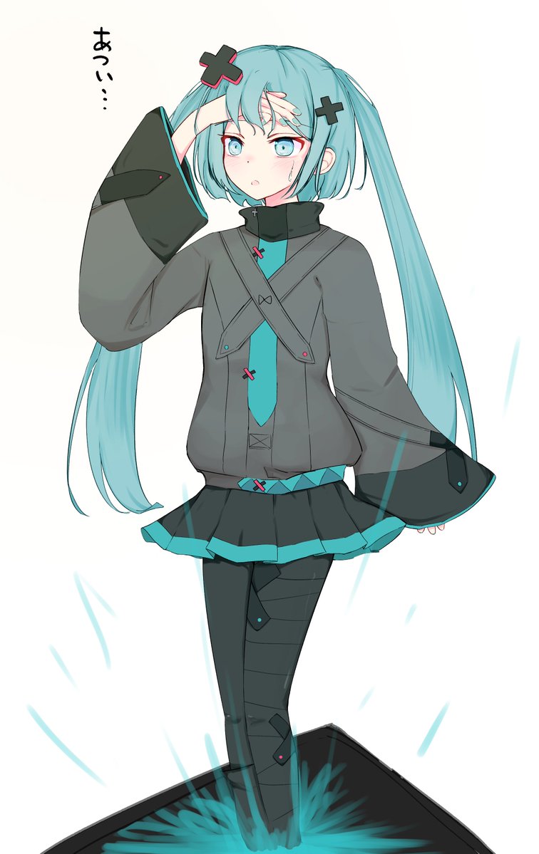 zenjimaru39's tweet photo. 夏のバツミクちゃん https://t.co/KHdKNSgU3e
