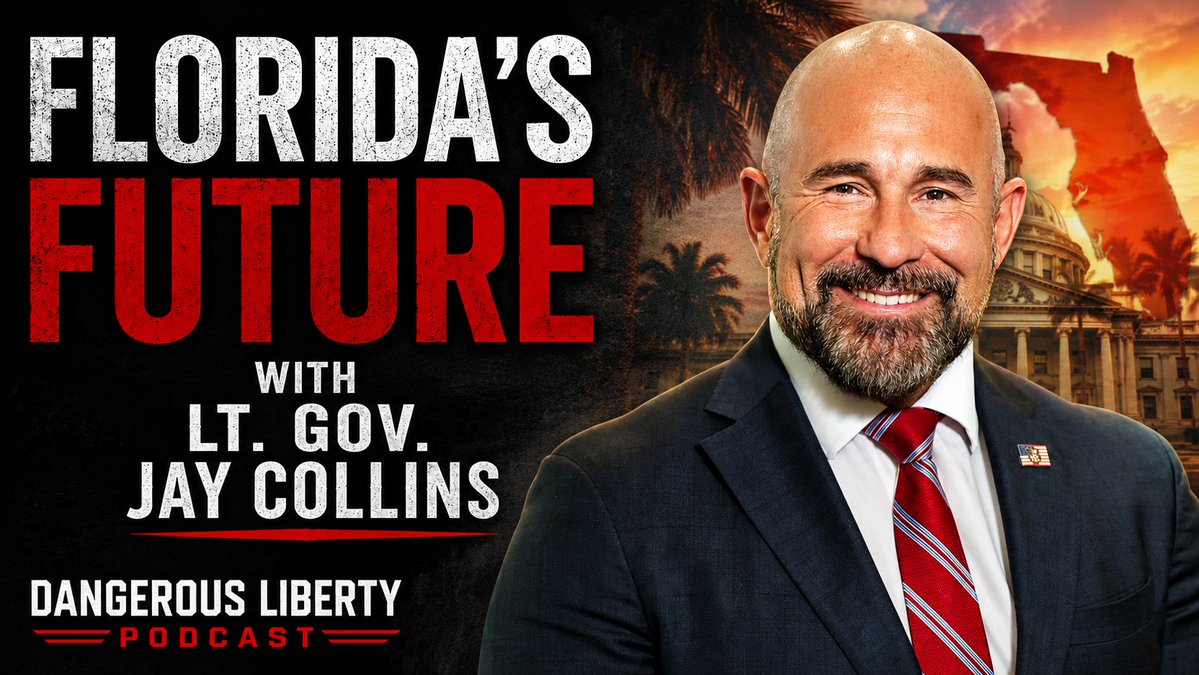 JennTheProducer's tweet photo. 🚨 SPECIAL LIVE EPISODE – MONDAY | 2 PM ET

Florida's Lt. Governor Jay Collins (@JayCollinsFL) joins Gary Melton (@paramounttactcl) on the Dangerous Liberty Podcast to discuss his bid to be the Sunshine State's next leader!

🇺🇸 The race for Governor.
🗳️ The 2026 Midterms.
🔥 The future of MAGA.
🛡️ National security.
🌴 His vision for Florida.

If you care about where Florida—and the country—is headed, you won't want to miss this one.

👉👉👉https://t.co/HUEB1o1avH 👈👈👈

📺 LIVE Monday • 2 PM ET