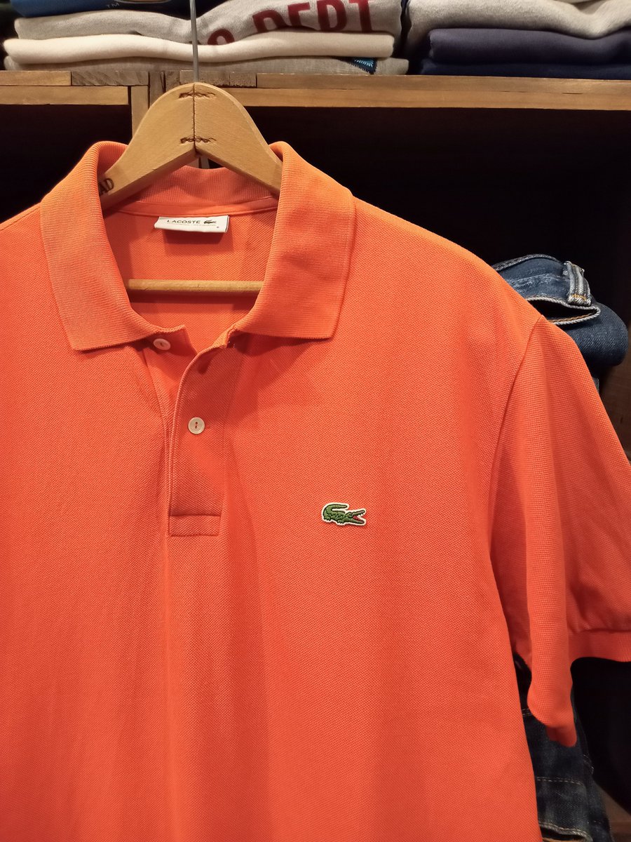 0802 オレンジなんてオシャレです！ 【LACOSTE】L12.12. ポロシャツ
