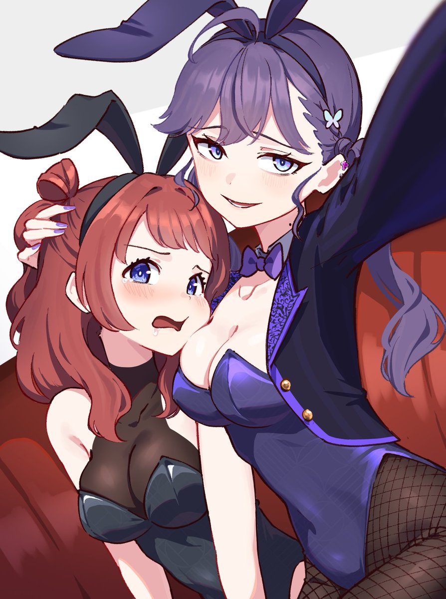 Bee_EK101021's tweet photo. バニーの日👯‍♀️燐羽×咲季 https://t.co/BbEke0Gk7b