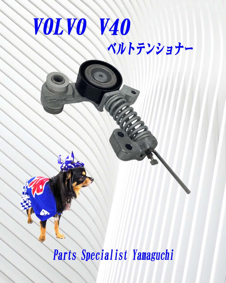 psyamaguchi's tweet photo. 🐾リッチーです🔧

ボルボV40
純正ベルトテンショナー✨

異音やベルトの劣化につながることもある重要部品。

安心して走るためにも定期点検がおすすめです😊

🔗商品ページはこちら　
https://t.co/E5XLswObFK 
#ボルボV40 #輸入車パーツ https://t.co/EPWsHDRZl9
