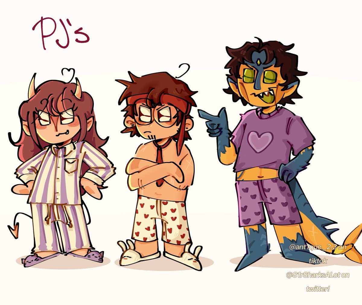 S1rSharksAlot's tweet photo. #sillytrio in different outfits!!,,!,!,, I’m still working on there designs,, BUT I’m proud of these :D  (pt.1)
#qsmp2art #qsmpfanarts https://t.co/nA0XkXB6zp