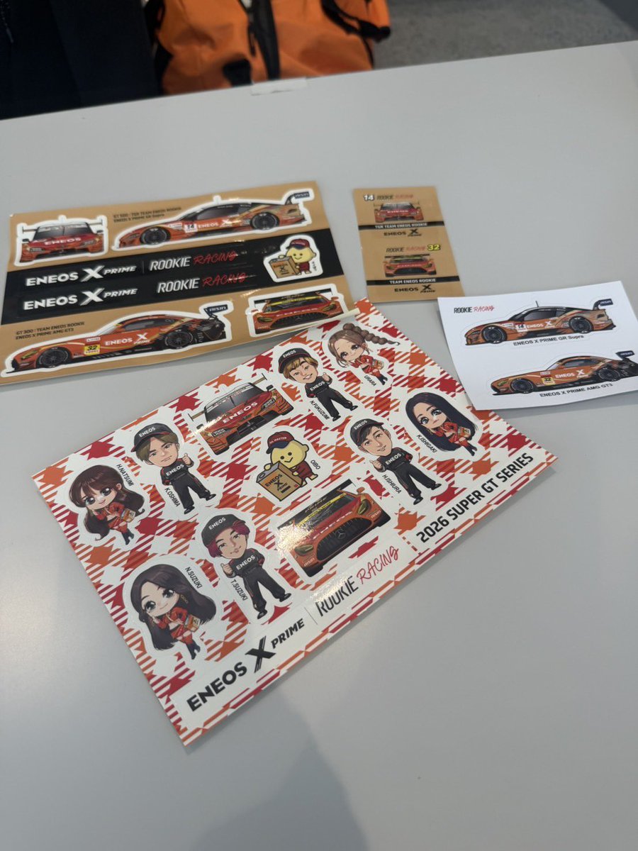 rararaurara10's tweet photo. SUPER GT Rd.4 FUJI 
GT500 #14 10番手
GT300 #32 7番手スタートです🧡🌼✨
本日も応援よろしくお願いいたします◟(◡̈)◞ෆ⃛
暑いのでお気をつけて꜆꜄꜆

あまのっちさんの可愛いイラストステッカーもお配りしてるよ𓂃 𓈒𓏸 ♡ https://t.co/iP3GoV4OSq