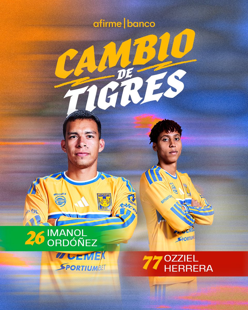 TigresOficial's tweet photo. 89’⏱️ | QRO 2️⃣ - 2️⃣ UANL | Ordóñez a la cancha.

@AfirmeBanco

#SiempreContigo 👊🏼 #EstoEsTigres 🐯 https://t.co/piQSiknR6q