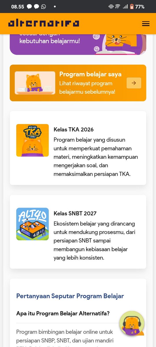 pakarjungwon's tweet photo. ini ambil kelas mana ya enaknya... terus ini kelas nya udh mulai brrti ya? Telat ga ya kalau baru daftar skrg.. 😭 #alternatifa #studytwt https://t.co/EZNGOsbep0