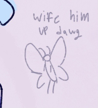 sleepyCRT's tweet photo. Turns out the yeller boy can cook!  So long as he has a book to follow, hehe

These were quick wittle sketches that I colored and attempted to give a background for before giving up

Mr. Butterfly has opinions https://t.co/PU22Q5xu4X