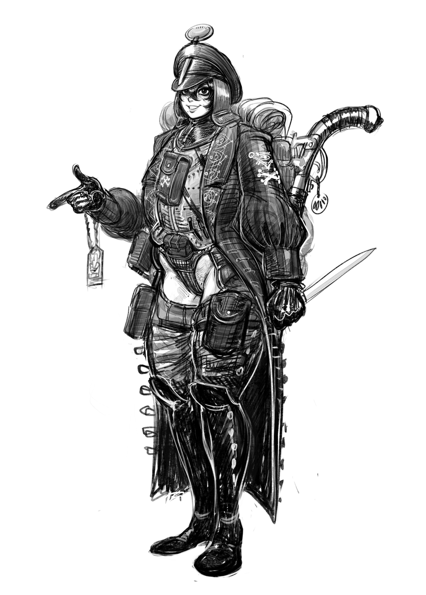 skellyjacks1's tweet photo. A Conquistadora, 3 days before get corrupted by eldritch horror dwelling in the rotting body of Celestial creature. https://t.co/UzycwvlKpQ