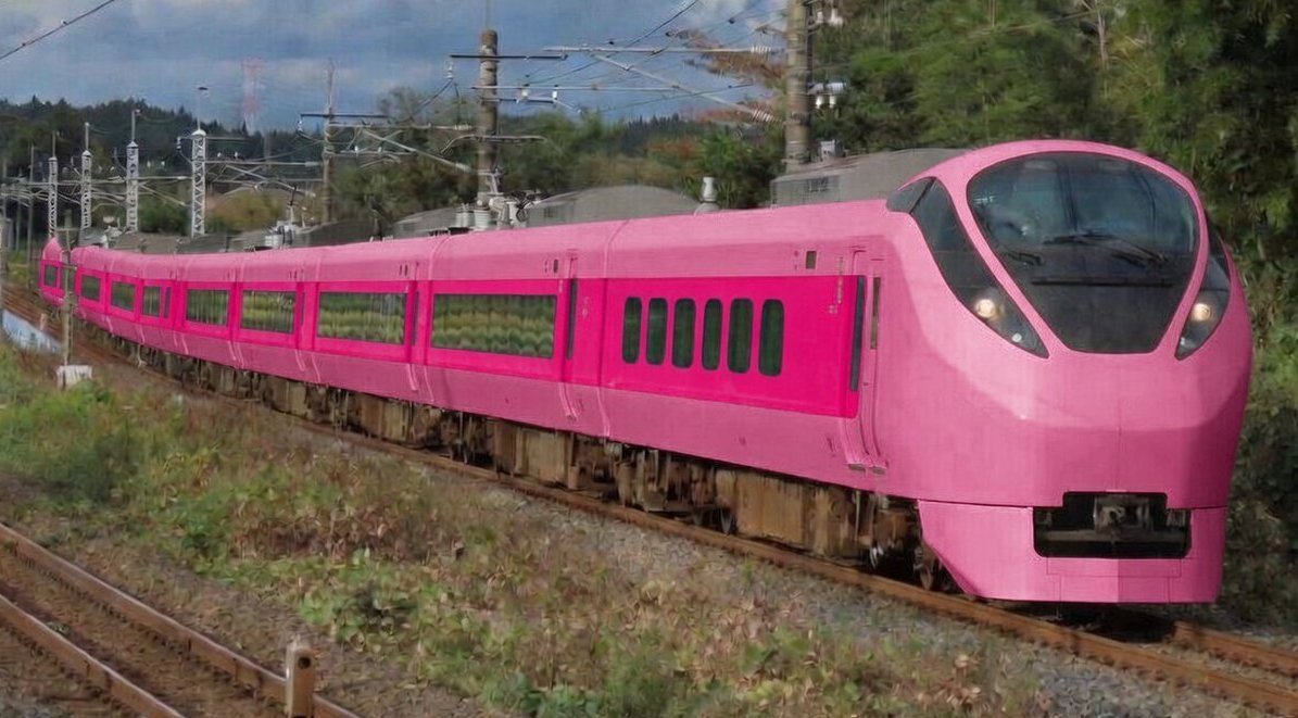 583hatukari81's tweet photo. E653系U107編成はまなす色の長岡花火大会号の送り込み回送を岡部で撮った。583系塗装が来ると思っていたから残念。
比べて見たらE657系はまなす色があってもいいと思う。 https://t.co/7p13w8M6KY