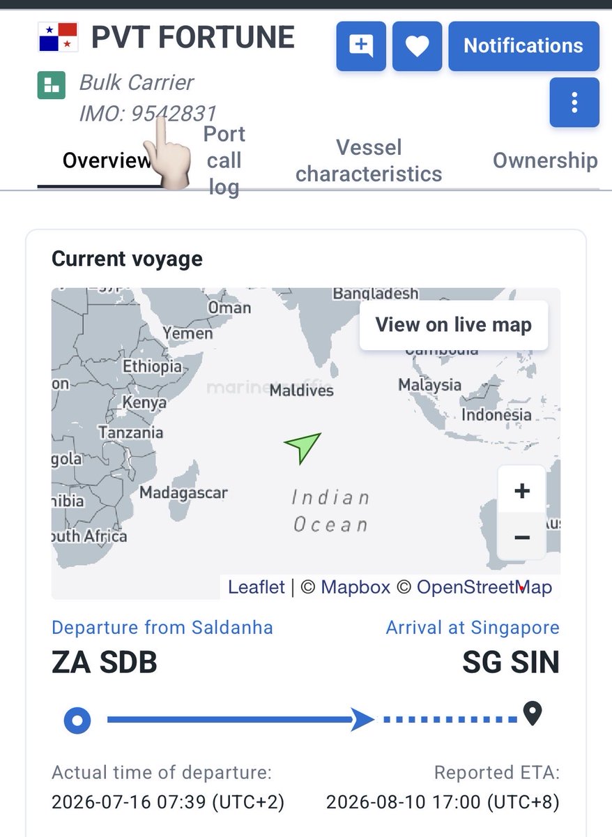 FSUIINDIA's tweet photo. MEA data does not match ground reality
Official records show two Indian seafarers onboard PVT Fortune (Ex Bellavita, IMO 9542831), currently underway to Singapore.
Reality:
These two seafarers are actually stranded onboard PSD-1 at Bushehr Port, Iran — unpaid for 12 months.
They face severe food shortages, zero salary, safety threats in a war zone, and no repatriation. Life-threatening conditions continue.
This is not an isolated case.
Many Indian seafarers remain registered on different vessels in government systems while actually stranded in Hormuz and Black Sea regions.
We urge immediate verification of all such records and urgent evacuation of these two seafarers from PSD-1.
@MEAIndia @dgshipping_IN @shipmin_india @PMOIndia @India_in_Iran @IMOHQ @ITFglobalunion
#SaveSeafarers #IndianSeafarers #RepatriateNow #FSUI #HormuzCrisis
