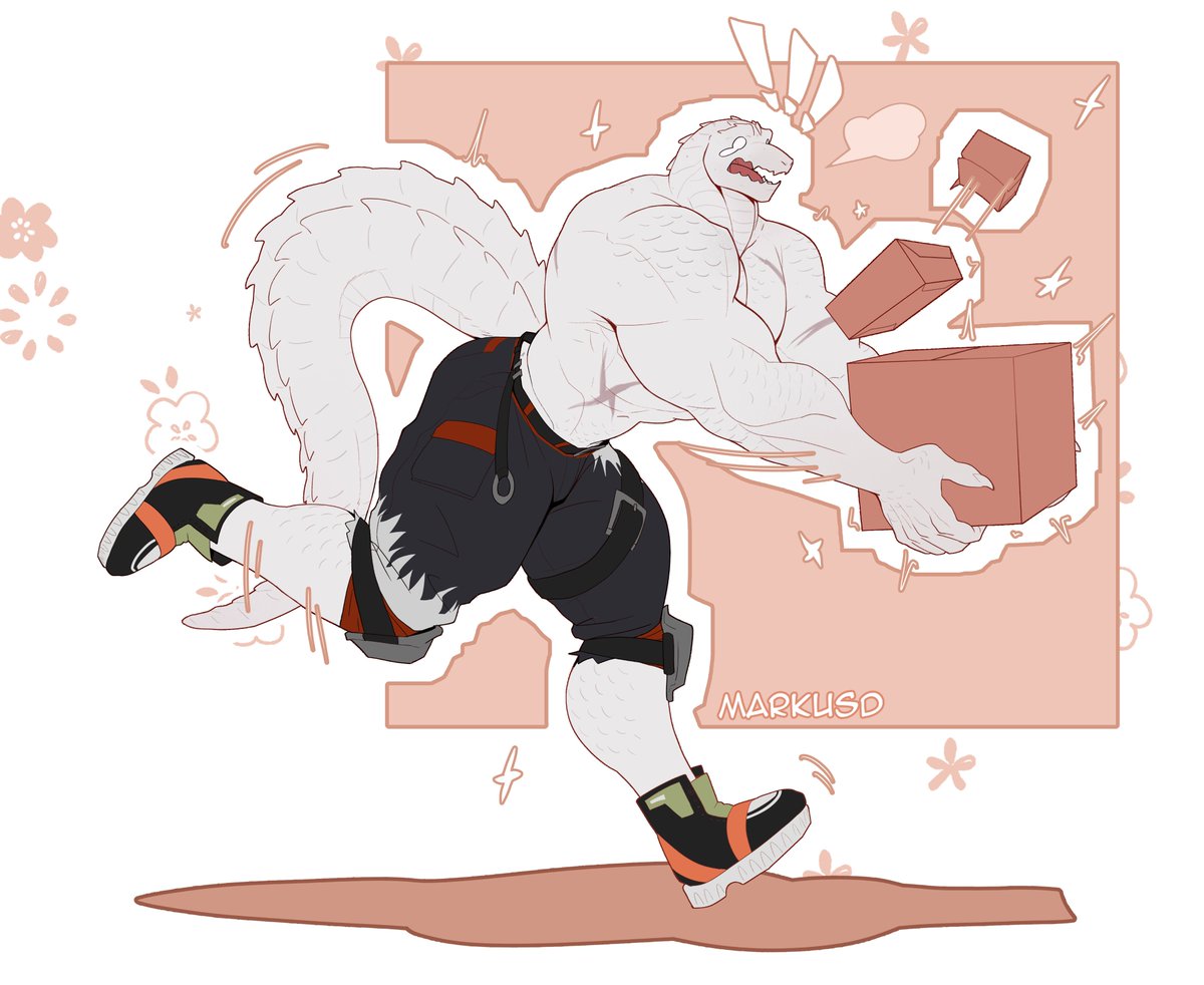 MarkusDevone's tweet photo. Meet my alligator OC Stiwel Steel! ^^ https://t.co/QzqzafVhon