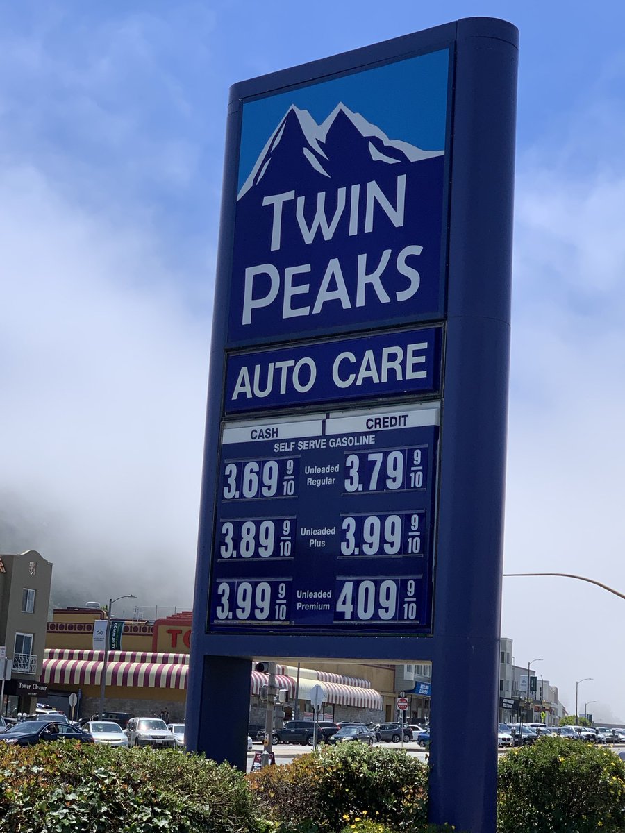 BeltwayGreg's tweet photo. Things found on old #iphones part 10,482 #gasprices #sanfrancisco June 2019.  #twinpeaks judging by today’s standards the cost of gas in an expensive area of California was relatively cheap vs. today.  #dude https://t.co/nykLBFEvTy