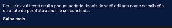 me1a1ds's tweet photo. As vezes, eu tenho vontade em mudar o nome (de exibição) dessa conta, mas ai eu lembro que se eu mudar eu perco o selo :/ https://t.co/A2sgVvCtE9