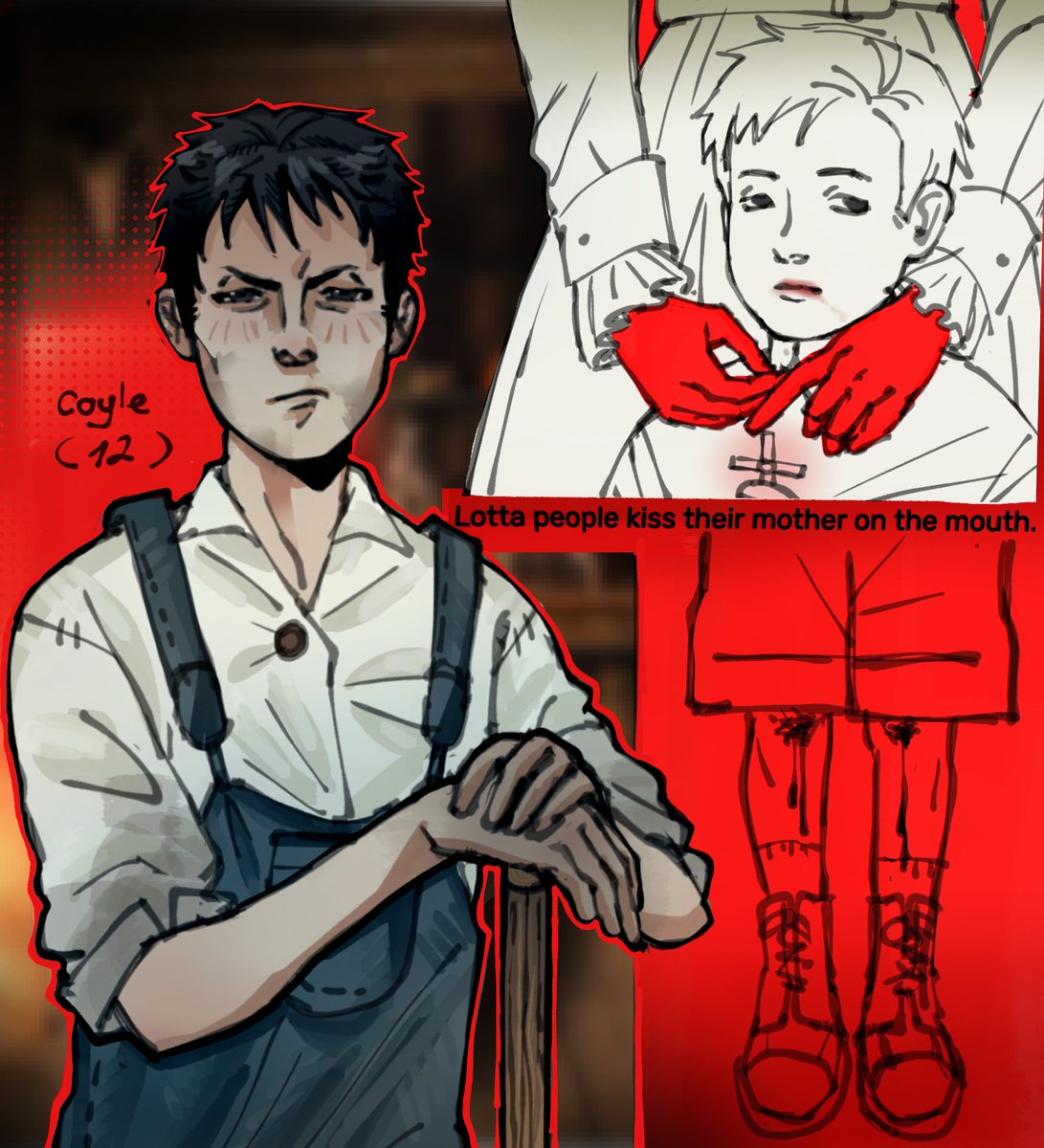 onesexplease's tweet photo. Better look at my interpretation of a young coyle... #outlasttrials #theoutlasttrials #lelandcoyle https://t.co/5tEzj464u9