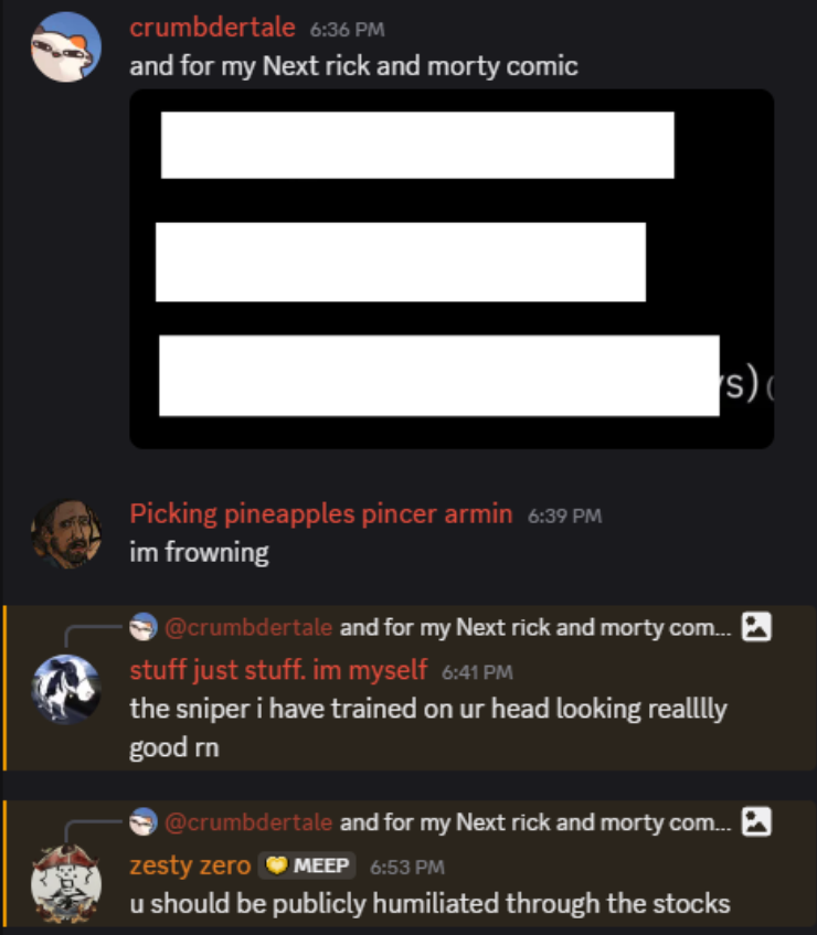 cupTWOst's tweet photo. feedback on the next rick and morty comic i have planned is looking good https://t.co/YTjUsOcT58