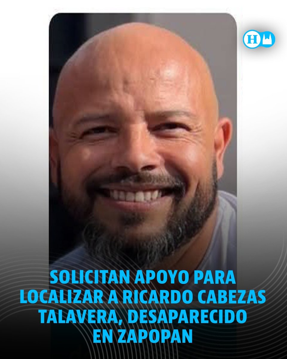 heraldoradioGDL's tweet photo. #ALERTA 🚨🔎Se solicita el apoyo  para localizar a Ricardo Cabezas Talavera, de 46 años. El hombre fue visto por última vez el pasado 30 de julio en la colonia El Batán, en el municipio de Zapopan. https://t.co/5twAoLDEZ3