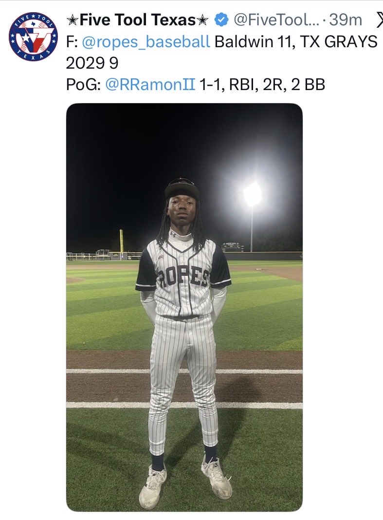 RRamonII's tweet photo. The summer season is over and now it’s time to get bigger, stronger, faster as the fall season quickly approaches.
#RRamonFulcherII
#boydbaseball2028
#keepworking
#winningisachoice https://t.co/V5RwlvQWwW