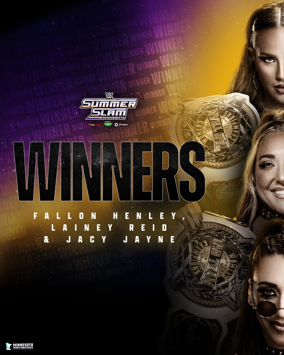Hanzo3204's tweet photo. Results #SummerSlam #Night1

#FatalInfluence
@jacyjaynewwe, @FallonHenleyWWE &amp; @lainey_wwe https://t.co/mWmk9je1KQ