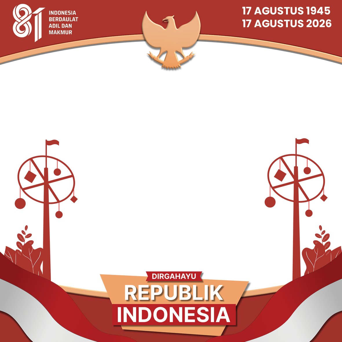 reviewtechid's tweet photo. Twibbon HUT ke-81 Republik Indonesia 🇮🇩🎉🎊🥳
https://t.co/LxDZl1Hbsd

#HUTRI81 #HUTRI #HUTRI2026 #DirgahayuIndonesia #17Agustus #HUTRI  #Twibbon  #FYP #Viral #Timnas #Indonesia #IndonesiaIndependenceDay #Nusantara #HUT81RI #Pagi #Siang #Malam https://t.co/fGpwUAN5gP