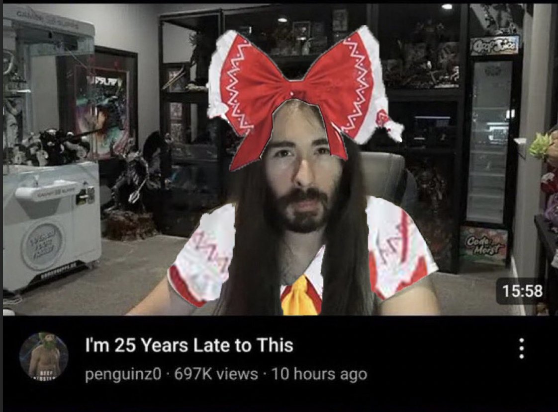 GospelBurnout's tweet photo. How it felt getting into Touhou in my early 20s https://t.co/aqxJqj8FLA