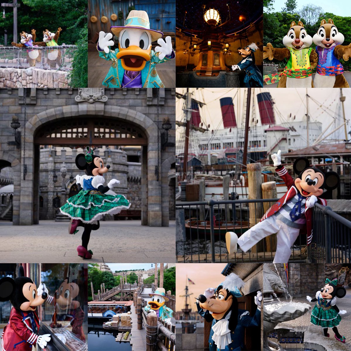 tdr_doria's tweet photo. 「ダンス・ザ・グローブ！」の衣装をまとったミッキー＆フレンズのオフショット作品が公開されました☆

https://t.co/nDrc0Zyd1B https://t.co/Pgth1pYYnr