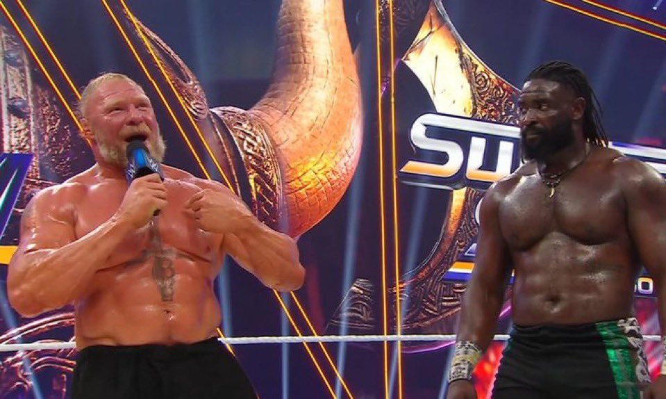 reigns_era's tweet photo. “Oba Femi is THE FUTURE.”

- Brock Lesnar. https://t.co/oTkdClYteJ