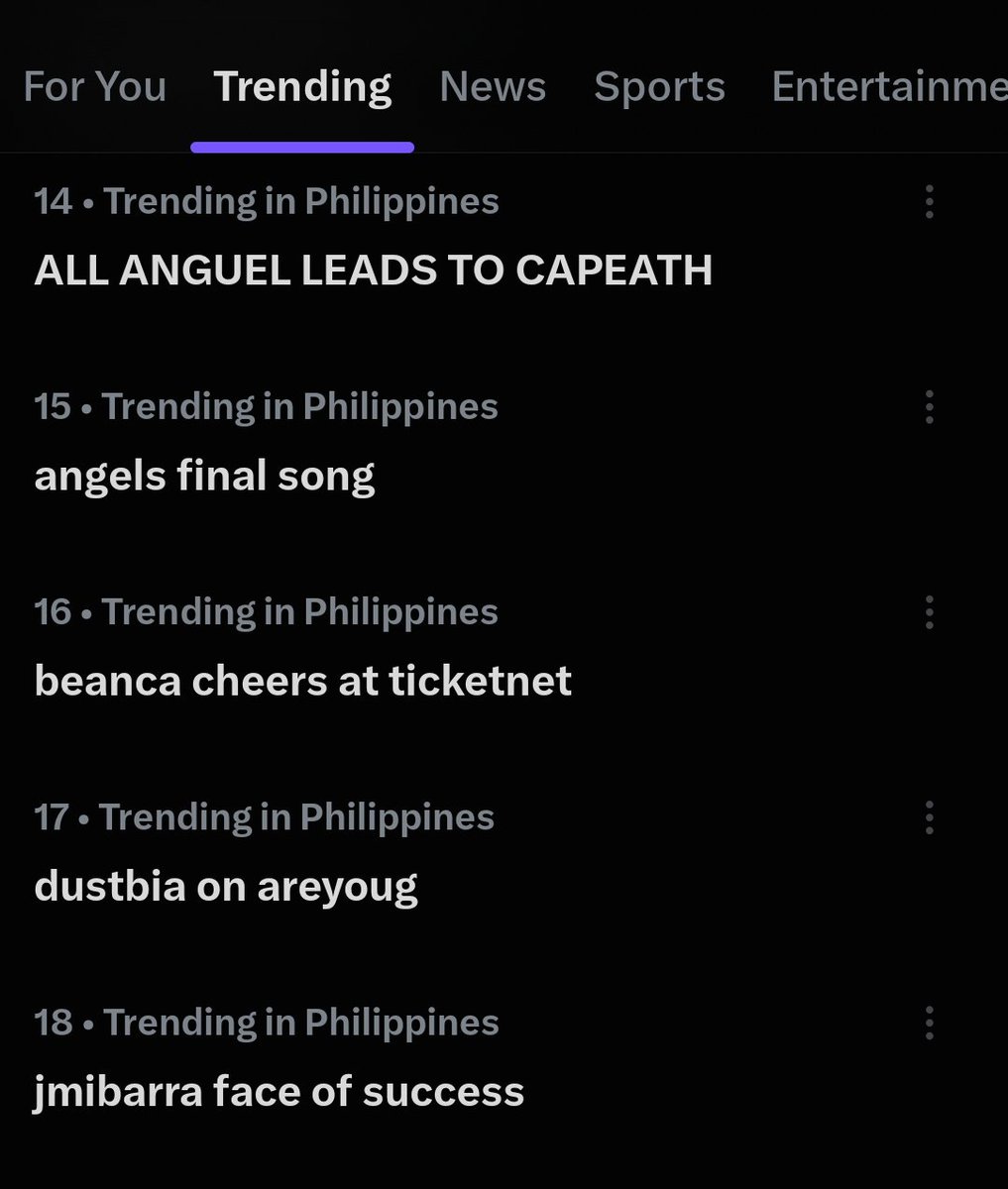 capeathmovement's tweet photo. Umagang kay ganda! Ugang uga pa rin ba ang lahat? Hahahah

We're still on the trending list Kapwets. 😉

Grabeng gabi yun, sepanx malala. Waiting sa movie niyo Cap and Moy (kahit cameo- kiber lang) 🥺

Thank you Angel and Miguel! 💜 https://t.co/wI19MsEctu