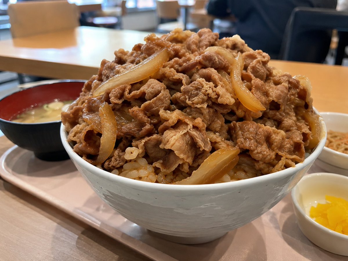 4309qwerty's tweet photo. 社食の牛丼　480円 https://t.co/y03R0k62Sj