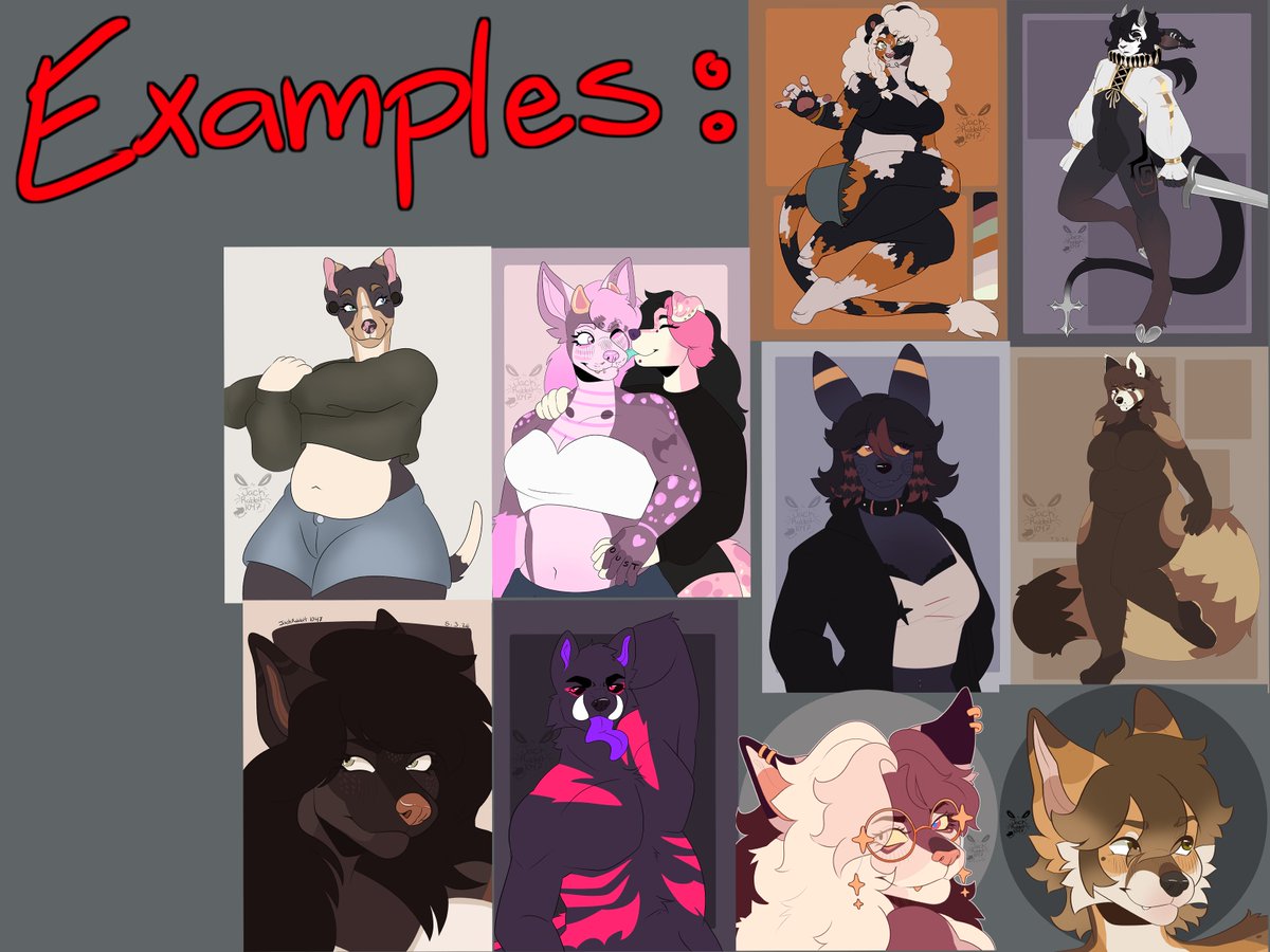 jackrabbit1047_'s tweet photo. 50% OFF ALL COMMISSIONS
All my commissions are 50% off! We live in AZ so our house is heating up! The prices you see on the slide are already shown 50% off. If interested, add me on discord so I can respond immediately! also selling ocs! https://t.co/vNy6xo2qsh
DIS
jackrabbit1047 https://t.co/T2OA4GXmL5