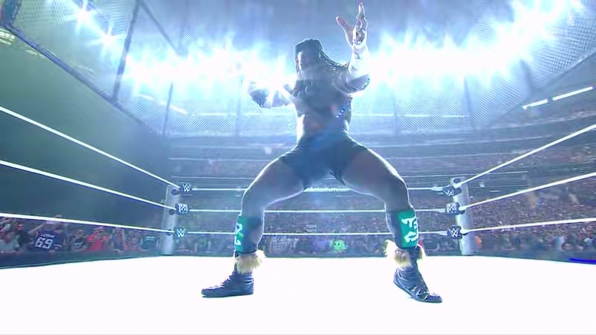 ProWFinesse's tweet photo. Tonight was such a huge night for Oba Femi.

He main evented his first Summerslam &amp; won. https://t.co/R05elBxSln