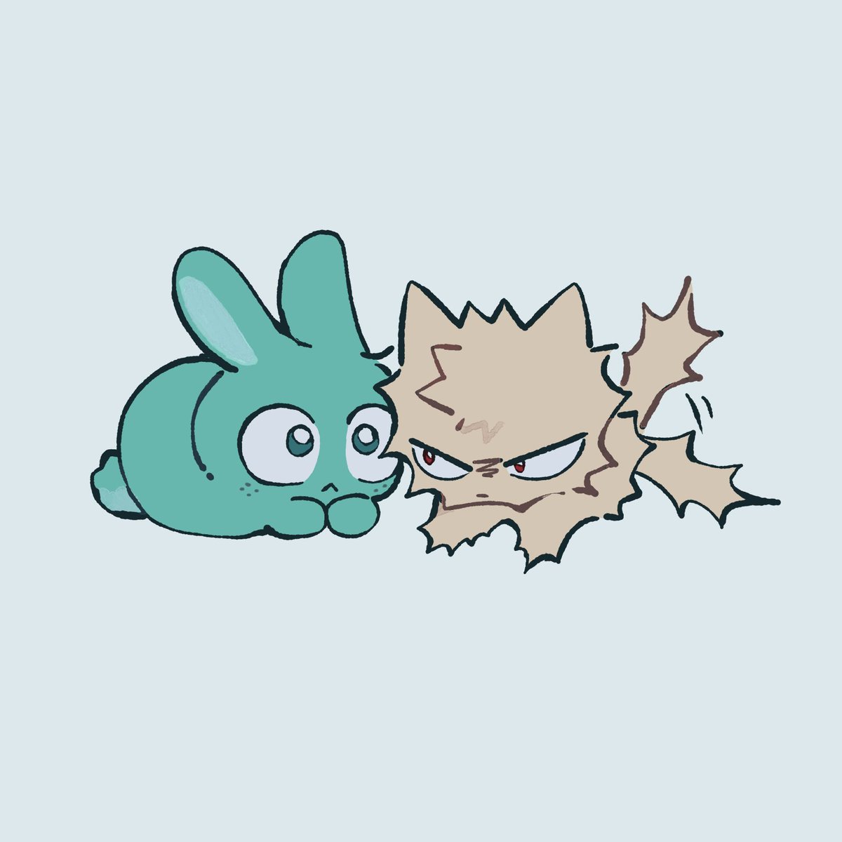 seirxi's tweet photo. bunzuku and catcchan #dkbk https://t.co/wVUH7VMKa9