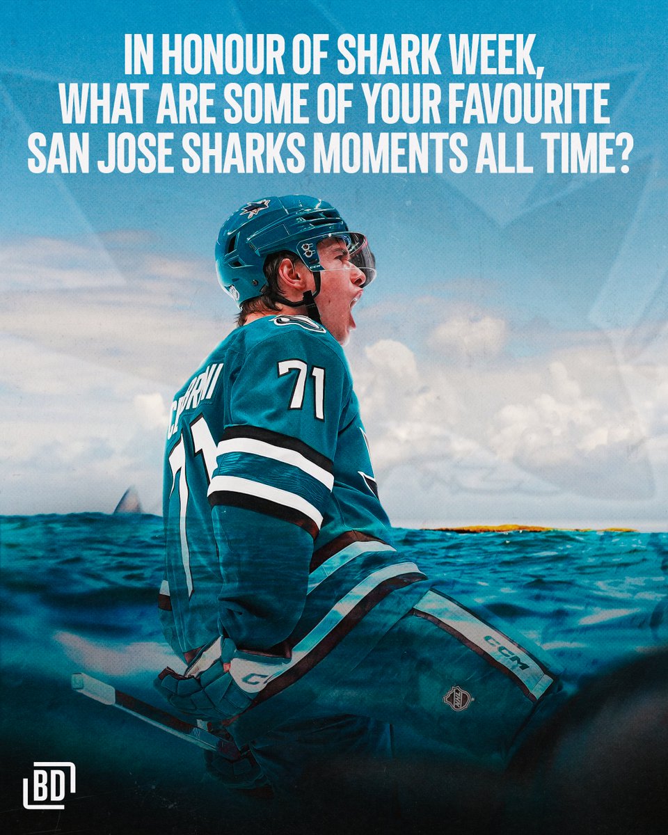 BarDown's tweet photo. With today being the last day of Shark Week, drop your top Sharks moments! ⬇️🦈 https://t.co/wcoCw83wqC