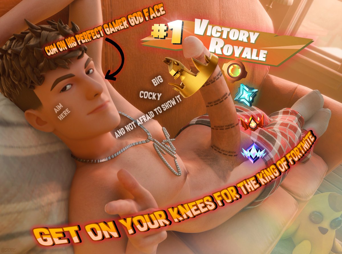 gamedomgooner's tweet photo. This cocky Fortnite streamer knows he has a giant in his pajama pants and he's not shy about it. 

Will you manage to swallow his cock whole or will you pathetically squirt out your load on his perfect goony face? No matter what you choose, you'll stay a pathetic loser 😂 https://t.co/Bq6gjKRnah