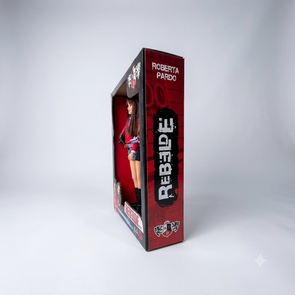 Extranjerodm's tweet photo. @DulceMaria hace poco pude conseguir estás dos piezas y completar mi colección, quise hacerle una caja y este es el resultado, está inspirado en los sets de RBD del 2007, las cajas de Barbie signature y los diseños que se utilizaban esos años.
#barbieRBD #RobertaPardo #RBD https://t.co/3DvOx7lbQZ