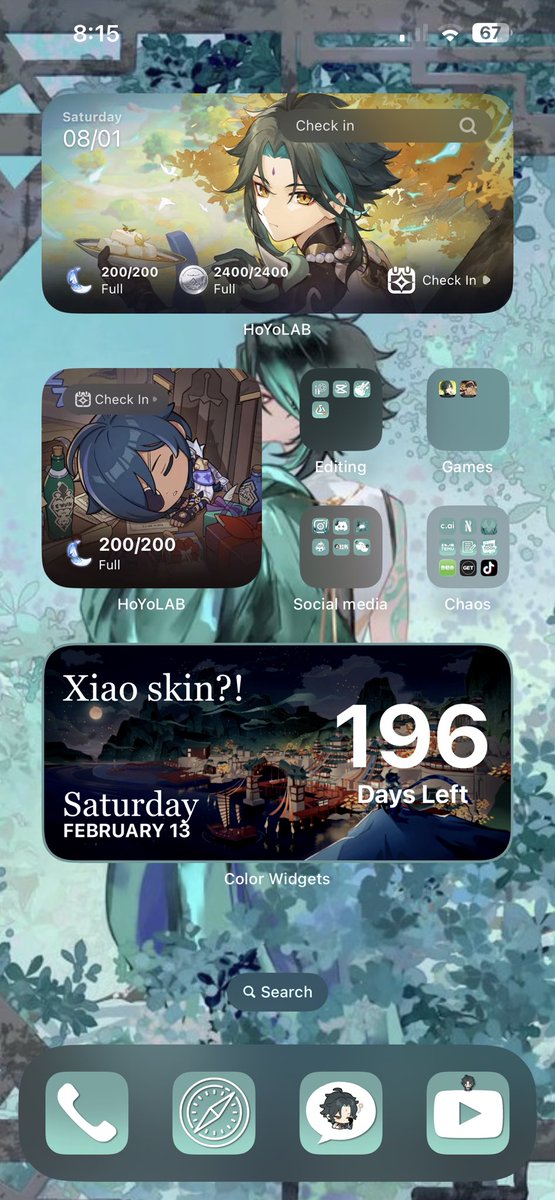asti_luni's tweet photo. I still adore the app icons I made for myself for Xiao themed homescreen 🤤

I just never got around to make more icons for my newer apps I'm lazy https://t.co/XQStvNOvOG