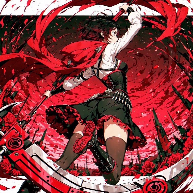 LittleHood001's tweet photo. Ruby Rose (RWBY) 
https://t.co/czKdNvbv95
https://t.co/4BvEqLR33E
#PixAI @PixAI_Official #Rwby #RubyRose #fanart #aiart https://t.co/49gxndrPEv