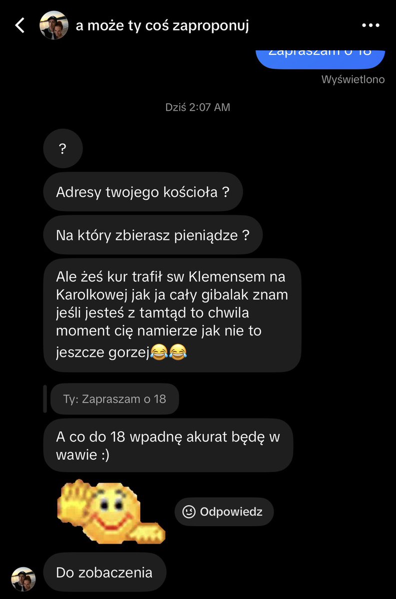 MNLaos's tweet photo. Ziomek wziął na poważnie moją pijacką transmisje na tiktoku i straszy swoją ekipą remontową xD Beka by była jakbym poszedł na msze i mu cipke obił😬 https://t.co/CLp49dJYCG