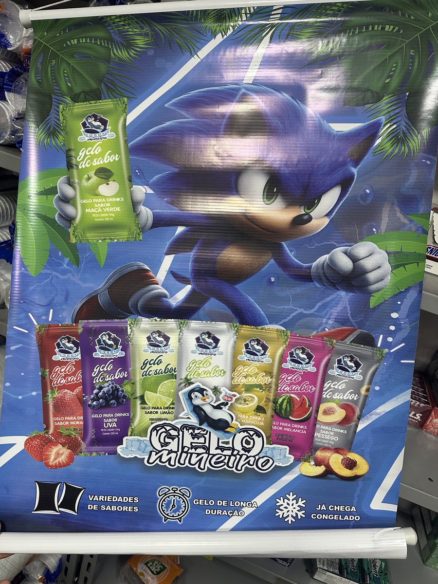 JV_e_jogos's tweet photo. Sonic vendendo gelo saborizado passando pela sua timeline. https://t.co/V2ODjtVT2q