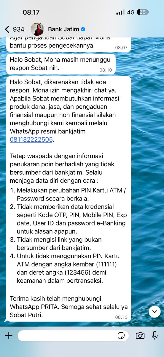 najmaaaptr's tweet photo. Eh emg bad bgt ya customer service bank jatim ni? Sekelas official loh? Udah chat req live chat dan minta cs jawab dari kmrn, lucunya baru dijawab tadi pagi. Dan masih proses typing laporan 3 menit doang udah diakhiri alasan gada respon? Kocak lo @bankjatim #bankjatim https://t.co/95U7uXn7ad