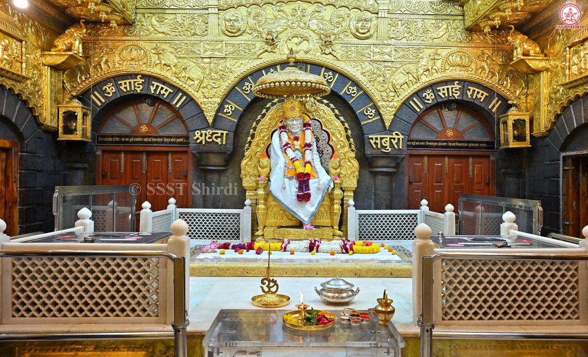 SSSTShirdi's tweet photo. *!! ॐ साई राम !!*
*श्री साईबाबा संस्थान विश्वस्त व्यवस्था,शिर्डी*
*!! ॐ Sai Ram !!*
*Shri Saibaba Sansthan Trust, Shirdi*
≈≈≈≈≈≈≈≈≈≈≈≈≈≈≈≈≈ 
*आरती :-शिर्डी माझे पंढरपुर*
*रविवार ०२ ऑगस्ट २०२६*  
*Aarti :-Shirdi Majhe Pandharpur*
*Sunday 02 August 2026* https://t.co/qUwVG6GNDR